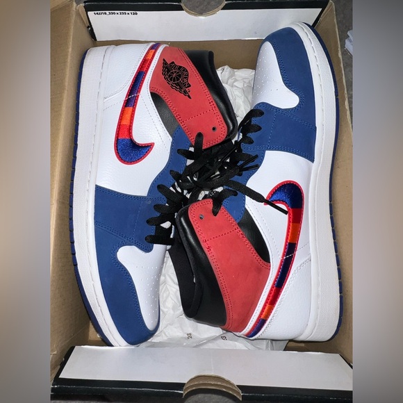 nike air jordan 1 mid multicolor swoosh